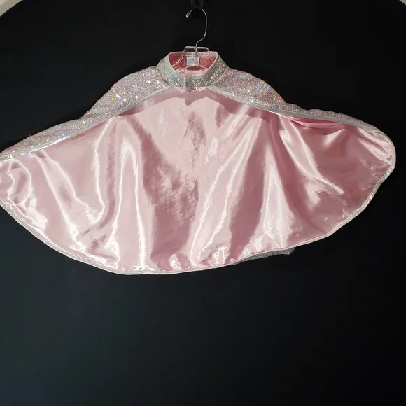 Great Pretenders Reversible Cape Halloween Costume Dress Up Sz 4-6Y Pink Sequin - Picture 5 of 12